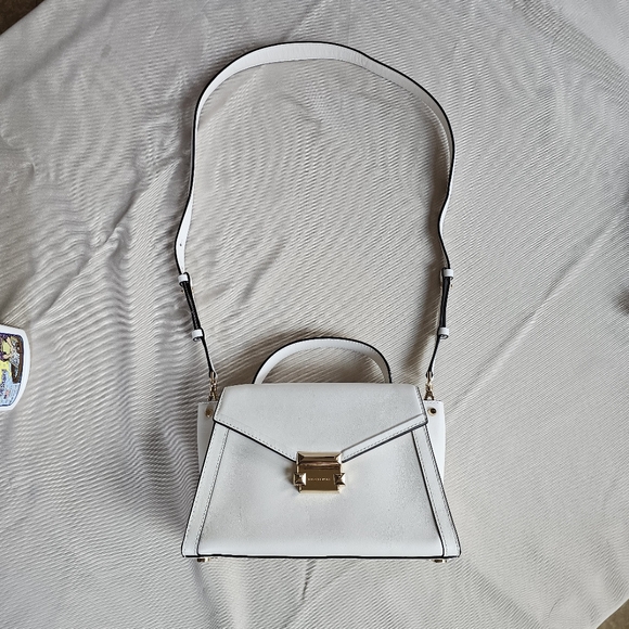 MICHAEL KORS Whitney White Medium Leather Satchel - Picture 2 of 13